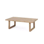 Set Mobili da Patio in Legno di Acacia, Set Conversazione per Esterni con Tavolino da Caffè e Morbidi Cuscini per Giardino, Portico e Balcone, Beige - Merax
