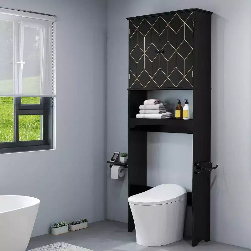 Armadietto salvaspazio da bagno sopra il WC
