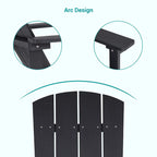 Bonosuki Sedie Adirondack da Esterno in Legno Resistente alle Intemperie - Set da 4