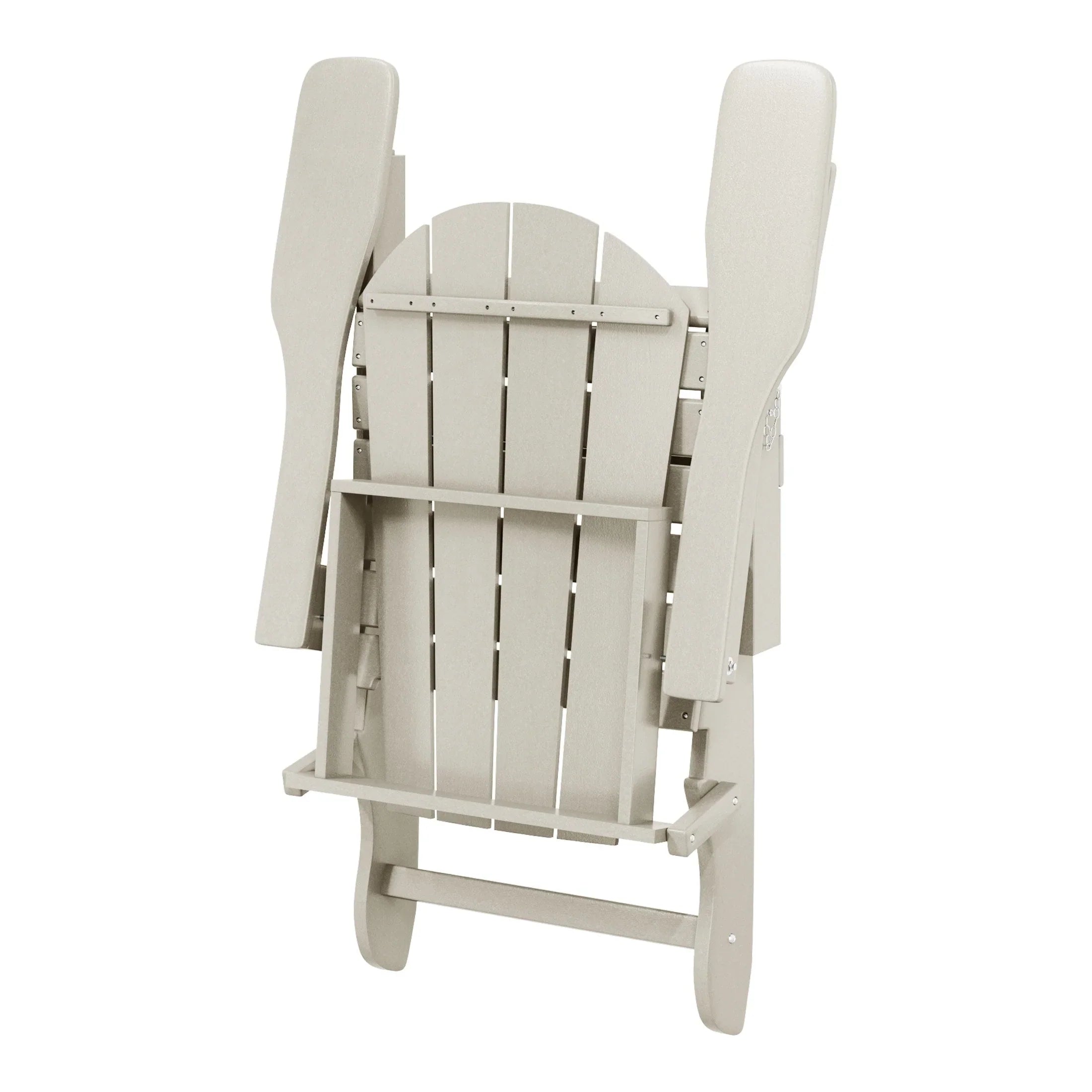 Polytrends Laguna Sedia Adirondack Pieghevole da Esterno per Patio Resistente allo Sbiadimento e alle Intemperie