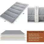Materasso Futon Giapponese, Materassino Pieghevole da Pavimento, Tappetino Tatami per Casa, Materasso da Campeggio