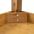 Flash Furniture Tavolo da Pranzo Rettangolare Rustico in Pino Massiccio 46 x 30