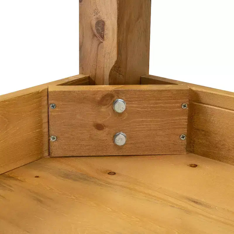 Flash Furniture Tavolo da Pranzo Rettangolare Rustico in Pino Massiccio 46 x 30