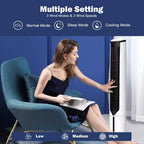 Costway Raffrescatore Evaporativo 3-in-1 Ventilatore a Torre Portatile da 41'' Umidificatore