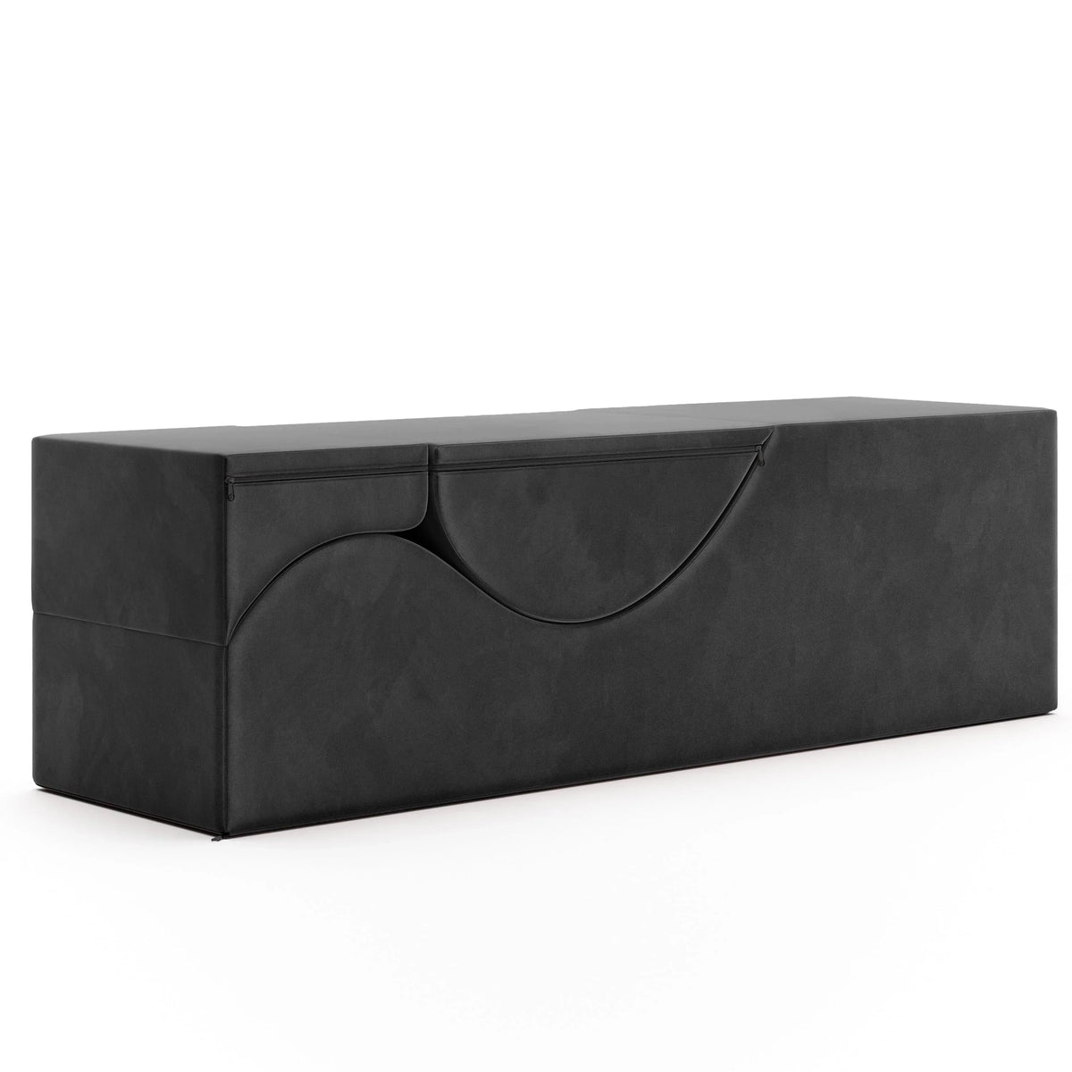 Avana Kami Chaise convertibile / Yoga e Massaggio - Pouf 2 in 1 con sedia a sdraio yoga pieghevole a scomparsa, Microvelvet - N/D