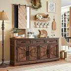 Credenza a Buffet da Fattoria, Mobile Bar per Caffè e Vino per Sala da Pranzo - N/A