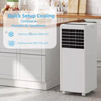 Condizionatore d'aria portatile da 8.000 BTU - 3-in-1 Raffreddamento, Deumidificatore e Ventilatore per ambienti fino a 32,5 mq con Modalità Sleep e 1 Anno di Garanzia