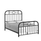 Letto in metallo nero