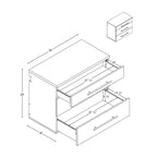 Pensile base con 3 cassetti Hangups - Prepac