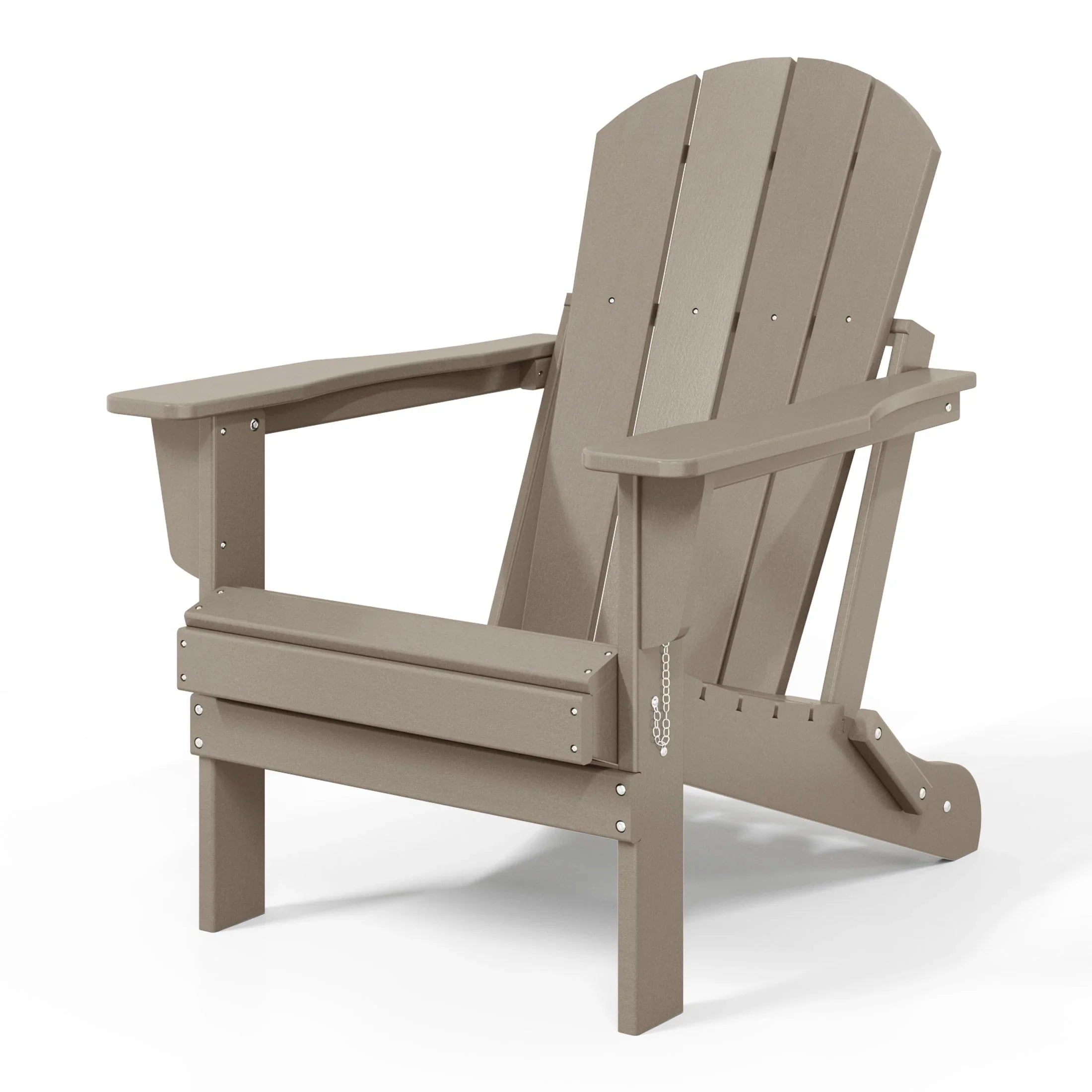 Polytrends Laguna Sedia Adirondack Pieghevole da Esterno per Patio Resistente allo Sbiadimento e alle Intemperie