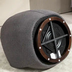 Poltrona Girevole Imbottita a Botte con Contenitore, Sedia Moderna da Salotto per Camera da Letto/Ufficio/Zone Lettura