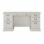Scrivania Direzionale Bush Furniture Saratoga con Cassetti e Vani Contenitori