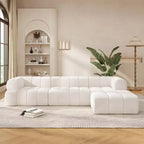 Christopher Knight Home Keri 122 Divano componibile moderno a L in schiuma ad alta densità con schienale basso