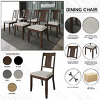 Set da pranzo classico in legno a 7 pezzi CraftPorch