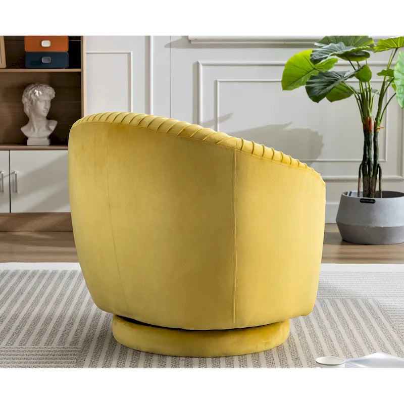Poltroncina girevole Milvo Small in velluto