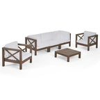 Set da conversazione Brava Outdoor a 6 pezzi in legno di acacia di Christopher Knight Home
