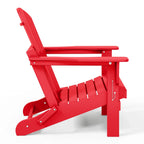 Polytrends Laguna Sedia Adirondack Pieghevole da Esterno per Patio Resistente allo Sbiadimento e alle Intemperie