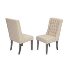 Set da pranzo allungabile Best Quality Furniture da 9 pezzi, in stile rustico grigio