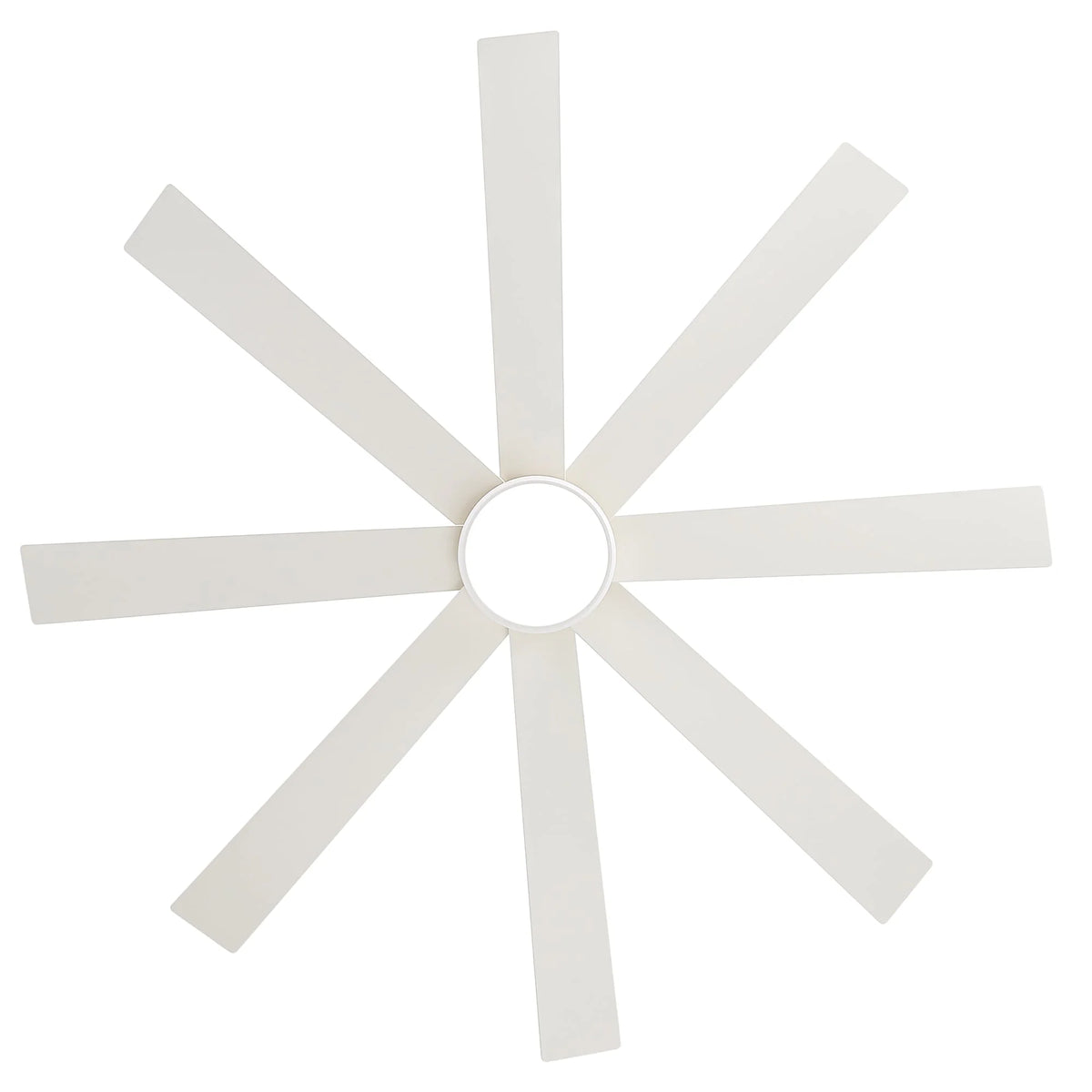 Ventilatore da soffitto nero da 65 pollici a 8 pale con luce LED e telecomando