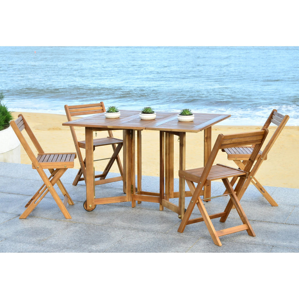 SAFAVIEH Brandy Set da pranzo da esterno 5 pezzi - 43Wx35Dx29H