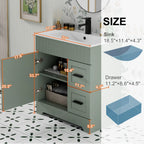 Mobile bagno 30/36/48 Wavy Line con lavabo e rubinetto
