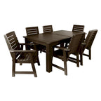 HIGHWOOD PROFESSIONAL Set da pranzo da esterno 7 pezzi 42x72