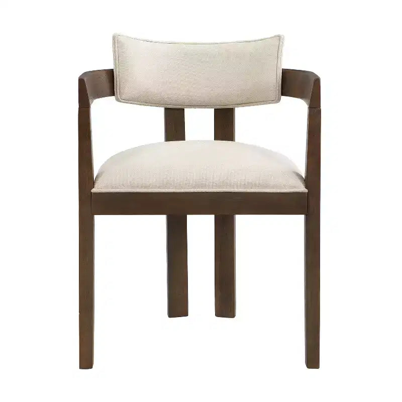 Christopher Knight Home Shankar, set da pranzo moderno da 5 pezzi con tavolo rotondo e sedie imbottite in legno di caucciù