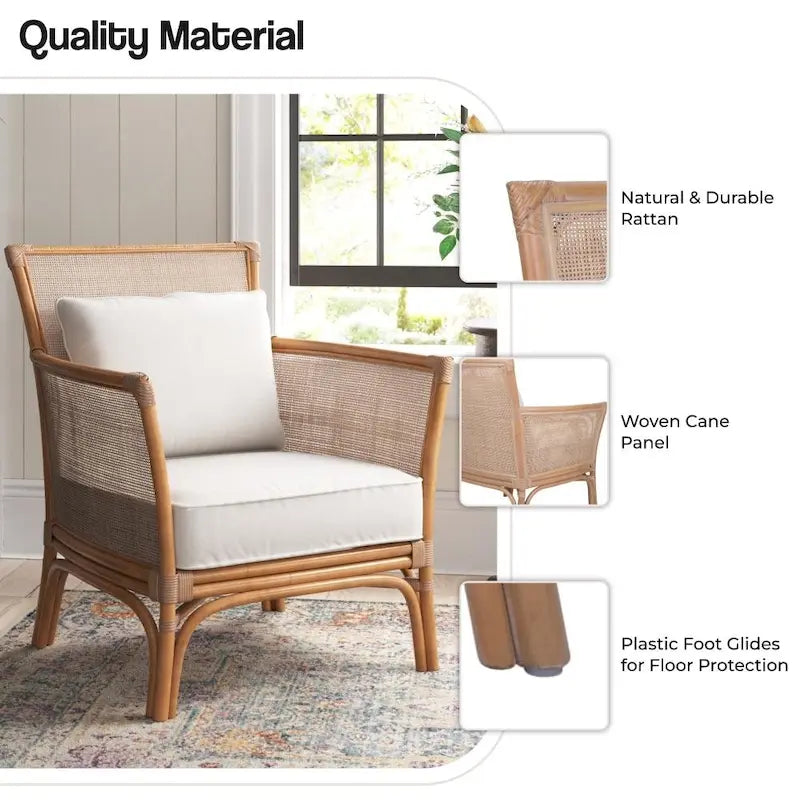 Poltrona accent Rattan Tatum
