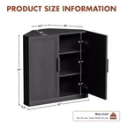 Mobile ad Angolo Dovelina con Ripiani Regolabili Credenza Buffet Vetrinetta Vino Mobile da Cucina e Sala da Pranzo con Ante in Legno - 31H x 31W, 36H x 31W