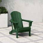 Polytrends Laguna Sedia Adirondack Pieghevole da Esterno per Patio Resistente allo Sbiadimento e alle Intemperie