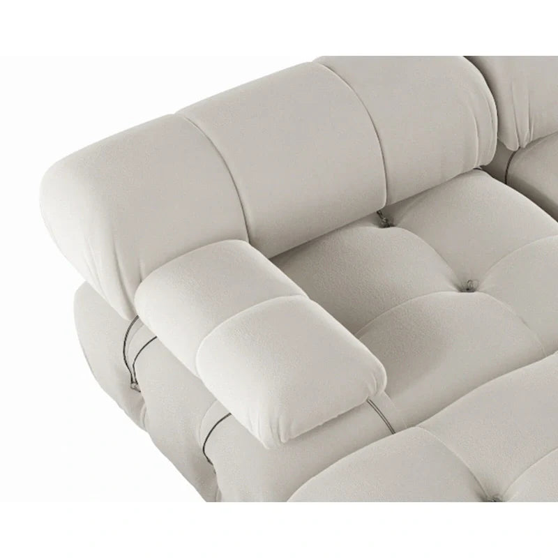 138 Divano componibile convertibile, Divani U-Shape in velluto minimalista