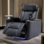 Poltrona reclinabile girevole a 270° multifunzione per home theater