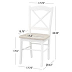 Set da pranzo di 3 pezzi con tavolino allungabile Simple Living Country Cottage