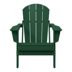 Polytrends Laguna Sedia Adirondack Pieghevole da Esterno per Patio Resistente allo Sbiadimento e alle Intemperie