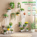 Fioriera Verticale per Piante da Interno a 6 Livelli per Giardino - Set da 2 Pezzi