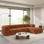 Christopher Knight Home Keri 122 Divano componibile moderno a L in schiuma ad alta densità con schienale basso
