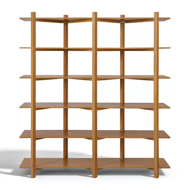 Christopher Knight Home Elliot Scaffale Moderno in Legno a 6 Ripiani Aperto per Esposizione e Archiviazione