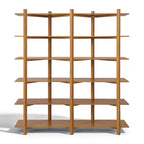 Christopher Knight Home Elliot Scaffale Moderno in Legno a 6 Ripiani Aperto per Esposizione e Archiviazione