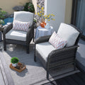 Set di 2 sedie per esterni in vimini e rattan HOOOWOOO