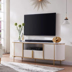 Mobile TV Moderno di Lusso, Mobile Intrattenimento, con Top in Finto Marmo