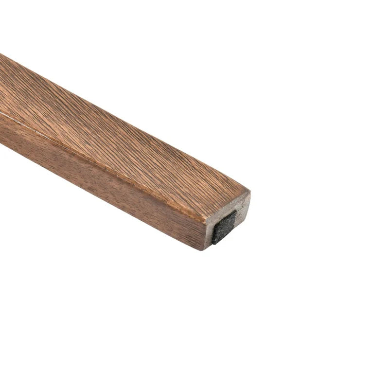 Sedie da pranzo in legno con schienale a doghe, set da 4