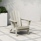 Polytrends Laguna Sedia Adirondack Pieghevole da Esterno per Patio Resistente allo Sbiadimento e alle Intemperie