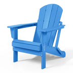 Polytrends Laguna Sedia Adirondack Pieghevole da Esterno per Patio Resistente allo Sbiadimento e alle Intemperie