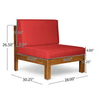 Set da conversazione Brava Outdoor a 6 pezzi in legno di acacia di Christopher Knight Home