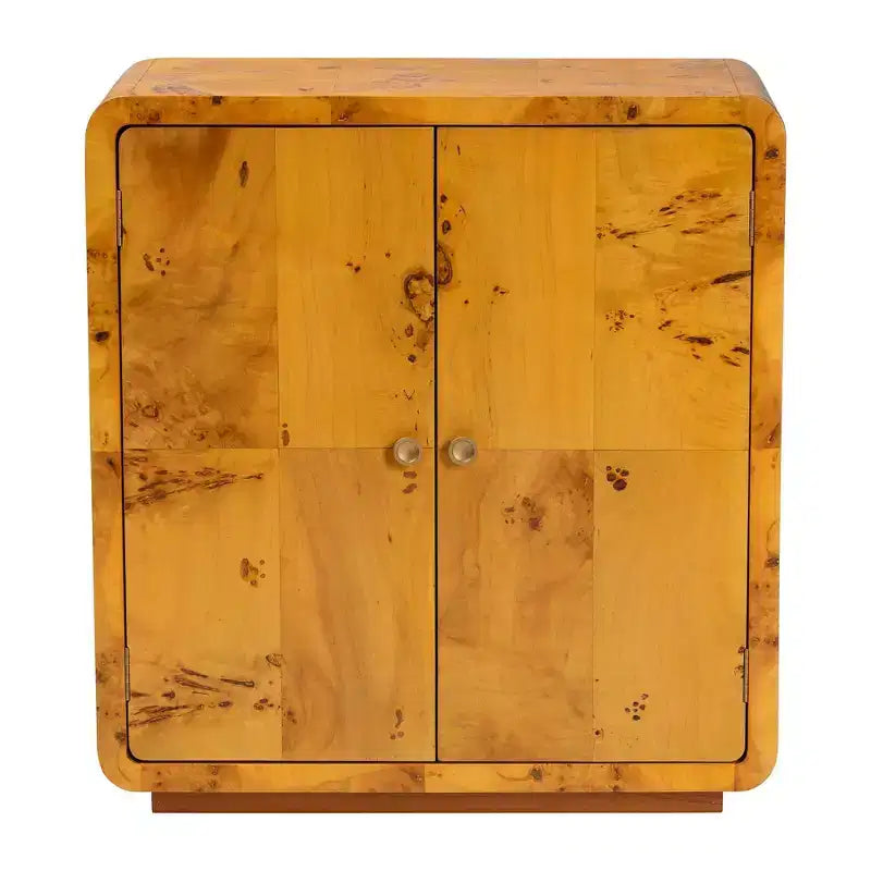Credenza in vero legno di radica Netra, noce chiaro