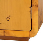 Credenza in vero legno di radica Netra, noce chiaro