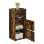 Armadietto a 2 ante con ripiano Barnwood, extra spazio: Chiusure magnetiche, Organizzatore per ufficio e bagno