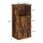 Armadietto a 2 ante con ripiano Barnwood, extra spazio: Chiusure magnetiche, Organizzatore per ufficio e bagno