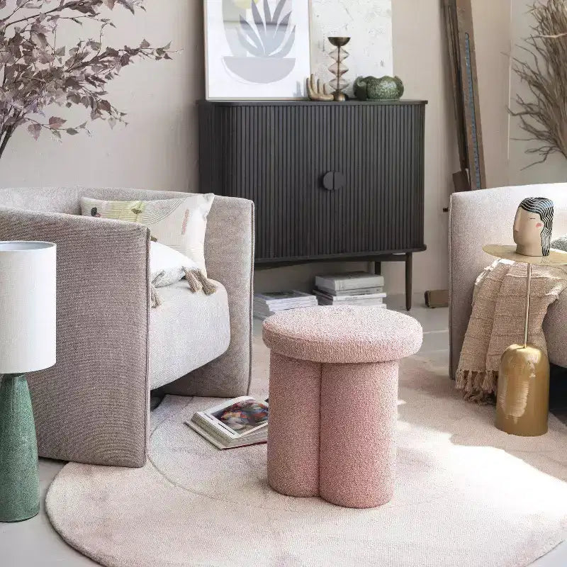 Armadietto decorativo con 2 ante, altezza 72 cm, in rovere: Legno di caucciù e MDF, nessun assemblaggio richiesto