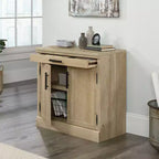 Sauder 2 Ante Aspen Post Library Cabinet Prime Oak: Stile rustico, Ripiani regolabili, Struttura in MDF